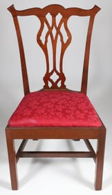 American Chippendale Mahogany Gothic-Splat Side Chair, circa 1780
