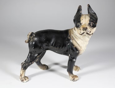 Cast Iron Boston Terrier Doorstop