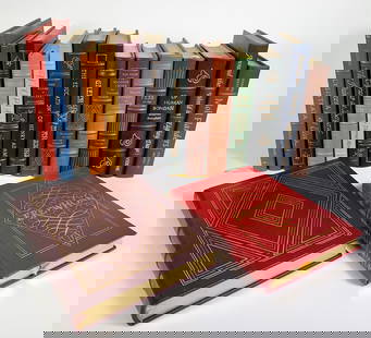 Collection of Twelve Leatherbound Easton Press Edition Books: Collection of Twelve Leatherbound Easton Press Edition Books, gilt tooled leather bindings, gilt edges, limited editions, published by Easton Press, Norwalk, Connecticut. Sizes from 8.75 in. x 5.75 in