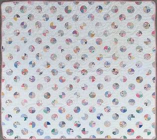 Vintage "Snow Ball" Patchwork Quilt, circa 1930