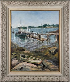 Vintage W. Schaefer Oil on Canvas Painting, 20th Century