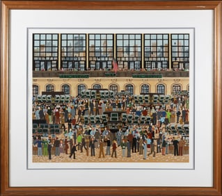 Jane Wooster Scott Limited Edition Lithograph "Wall Street"