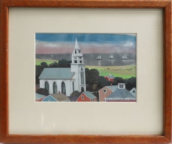 Richard de Menocal Watercolor On Paper, Titled "7"