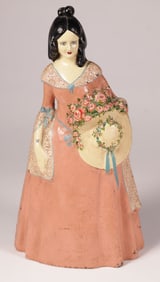 Vintage Cast Iron Lady Belle Doorstop