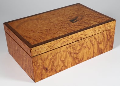Vintage Bird's Eye Maple Box, 19th Century