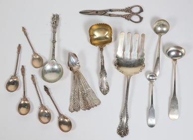 Lot of Sterling Silver Flatware and Serving Pieces