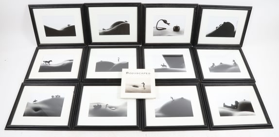 Collection Of 12 Allan Teger Limited Edition Black And White "Bodyscapes"