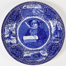 NHA Billy Bowen Blue and White Nantucket Collectors Plate