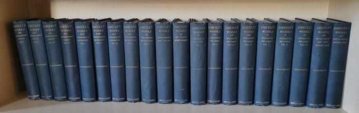 Twenty One Volumes: "Thomas Carlyle's Complete Works" The Sterling Edition