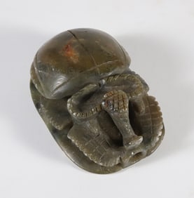 Antique Egyptian Carved Stone Scarab