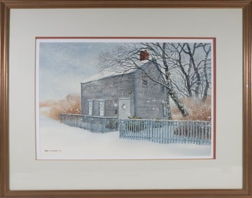Karol B. Wyckoff Watercolor on Paper 5 Cherry Street