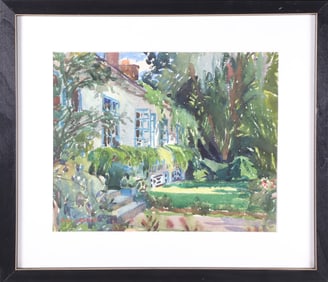Edgar W. Jenney Watercolor Titled "Guest House"