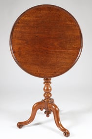 Late Georgian Mahogany Birdcage Tilt Top Table, 19th Century