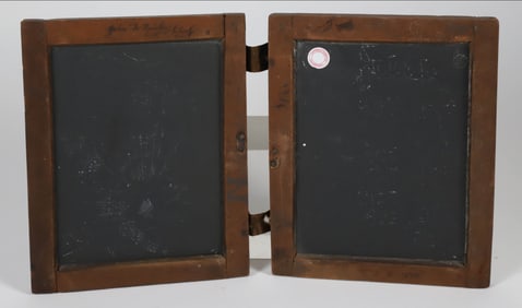 Nantucket "Coffin School" Hinged Wood Framed Slates