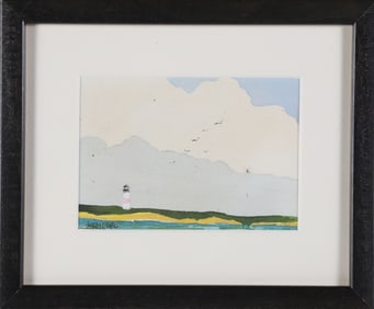 Jerry Carl "Sankaty Light" Watercolor