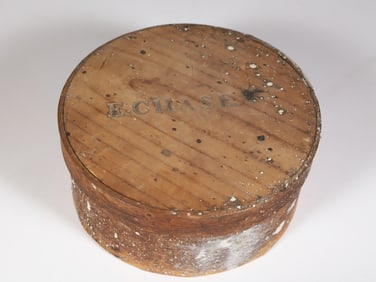E. Chase Nantucket Round Pantry Box, 19th Century