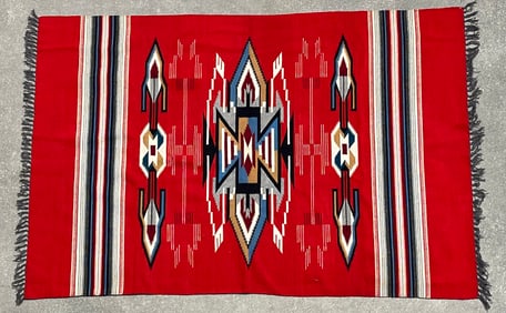 Mexican Woven Blanket, early 20th Century