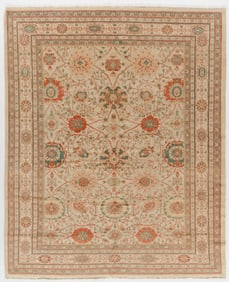 Persian Tabriz Style Hand Knotted Oriental Carpet