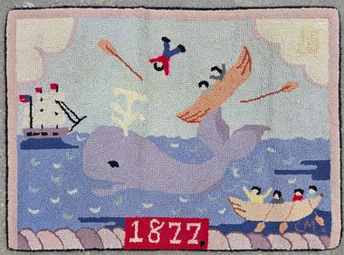 Claire Murray "1877 Stoved Boat" Hooked Rug