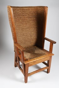 19th Century Orkney Chair with Original Label "Liberty and Co. LTD, London W."