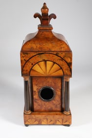 English Gentleman's Multi-wood Inlaid Watch Hutch Box, 19th Century