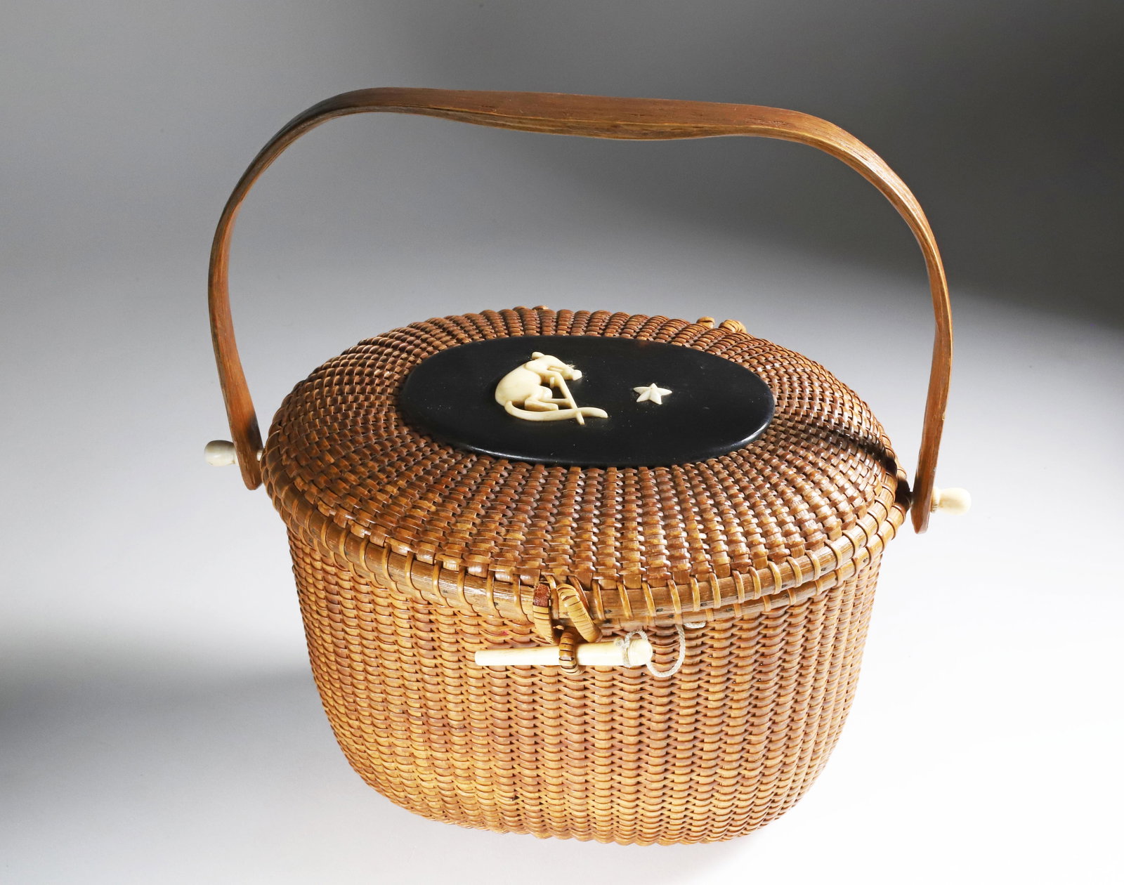 Jose Formoso Reyes Nantucket Friendship Basket, circa 1954 (1 of 5)