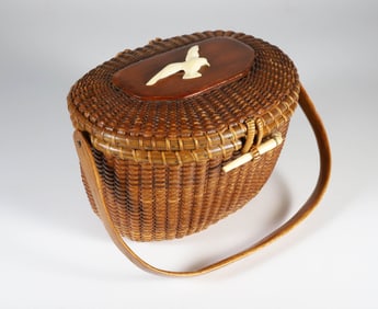 Jose Formoso Reyes Nantucket Friendship Basket, circa 1950s