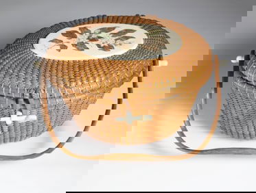 Jose Formoso Reyes Nantucket Cocktail Basket Purse, circa 1968