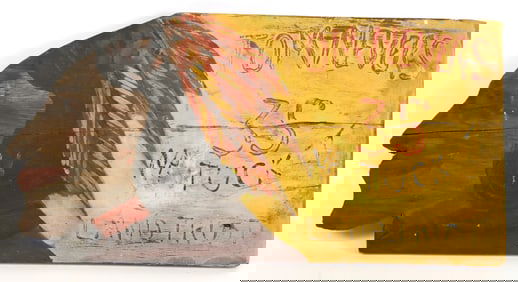 Rare Painted Tom Nevers Nantucket Land Trust Wooden Sign