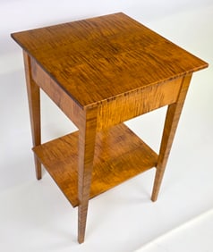 Phillip Raneri Nantucket Tiger Maple End Table