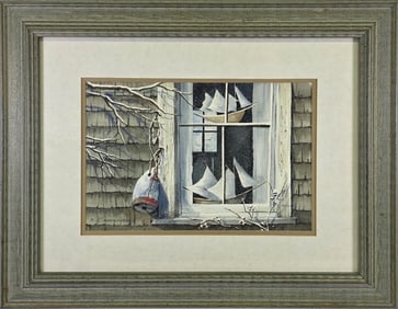 Ethel Carpenter Watercolor on Paper Nantucket Still Life Painting, 20th century