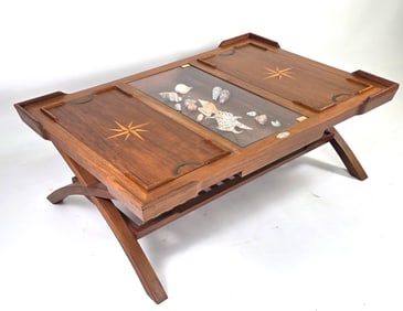 Starbay Nautical Inlaid Tray Top Colonial Style Coffee Table