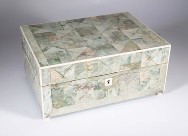 Antique Shagreen Sewing Box, early 19th Century