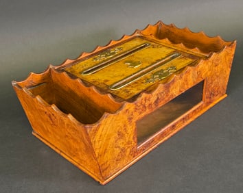 Fine Antique Regency Burlwood Letter Box, 19th century