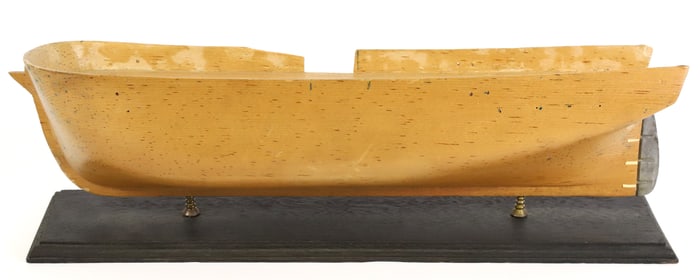 Vintage Wooden Full Hull Whaleship Ship Builder's Model