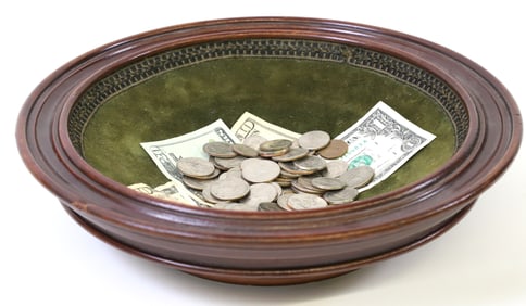 English Regency Mahogany Billiards Snooker Ball Bowl