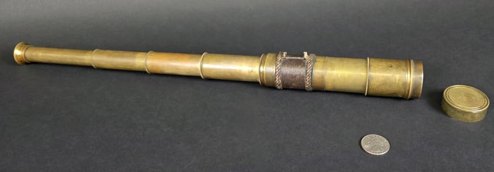 Diminutive Antique Four-Draw Sailors Spyglass, 19th century