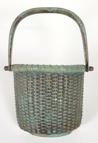 Vintage Cast Bronze Nantucket Basket Door Knocker