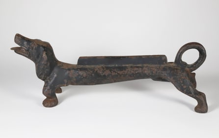 Vintage Cast Iron Dachshund Boot Scrape