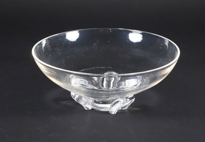 Signed Steuben Clear Crystal Bowl