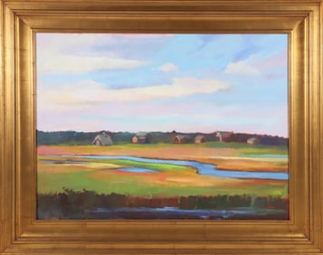 Elle Foley Oil on Canvas "Nantucket Marsh"