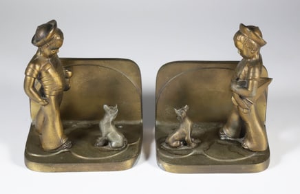 Frankart Inc. Sailor Boy and Dog Bookends
