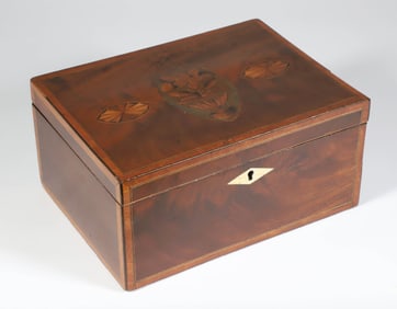 Mahogany Jewelry Box, 19th Century