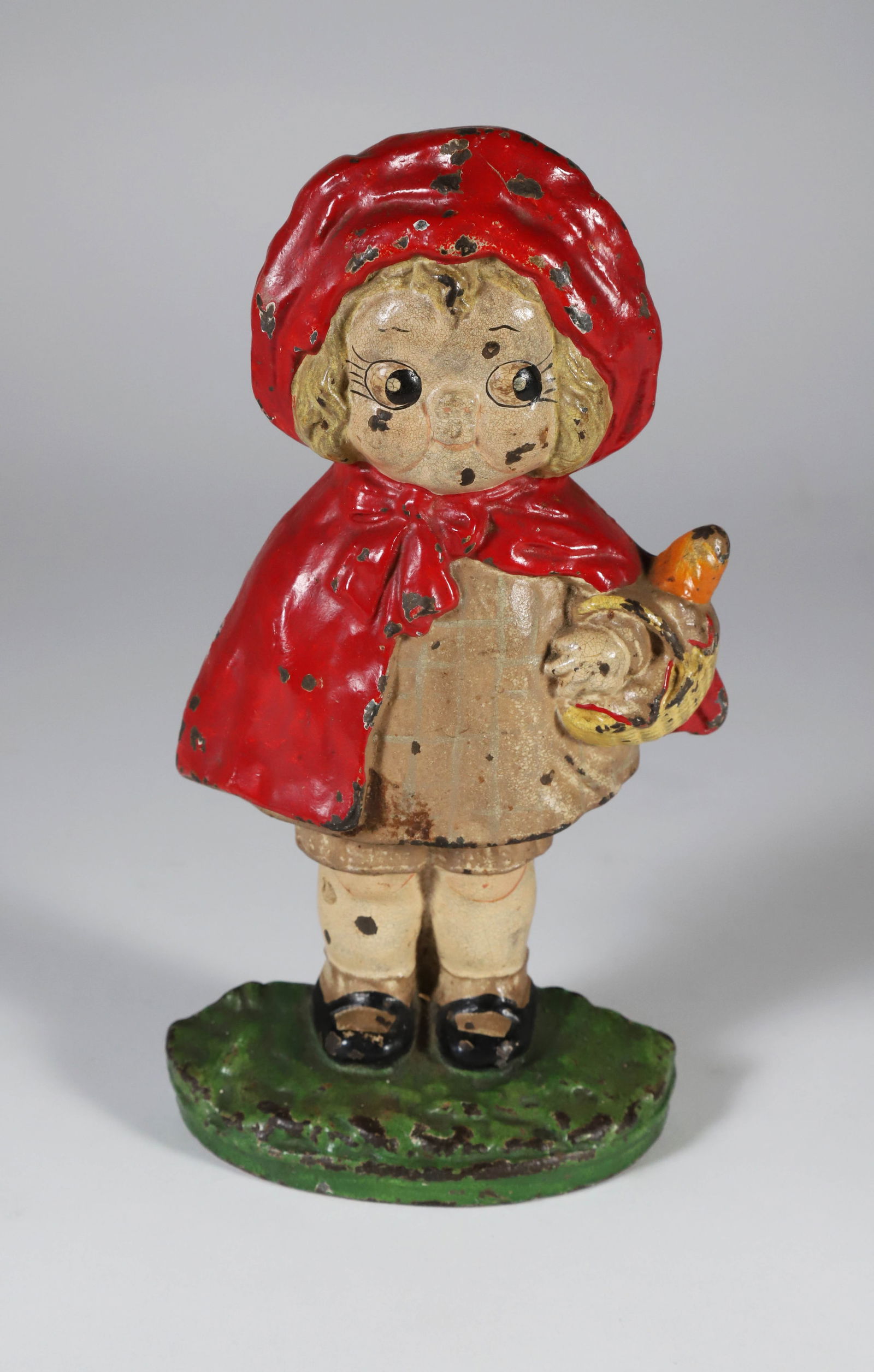 Little Red Riding Hood Painted Cast Iron Doorstop (1 of 4)