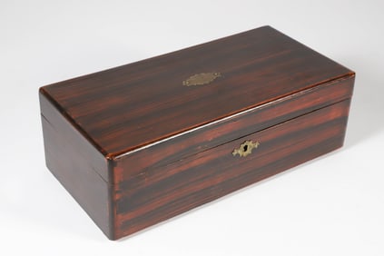 Grain Painted Lift Top Box, 19th Century