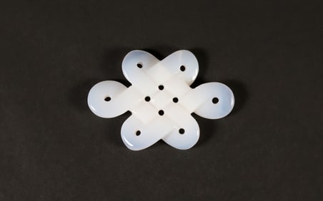 Antique Chinese Carved Lavender Jade Sculpture