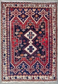 Vintage 1930s Persian Tribal Carpet