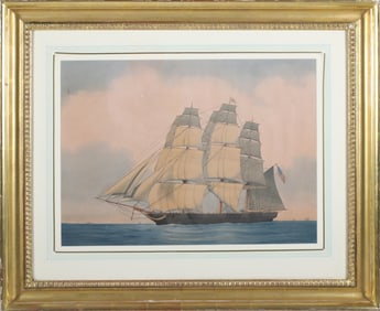 Lucius A. Briggs Watercolor on Paper "The Oriental", circa 1871