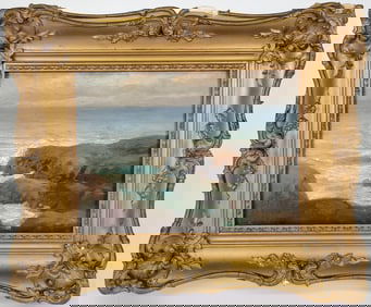 Walter G. Cleveland “Low Tide Near Gloucester Mass.” Impressionist Painting