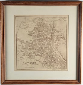 Elizabeth “Betty” Yates Ensign Limited Edition Birdseye Nantucket Street Map